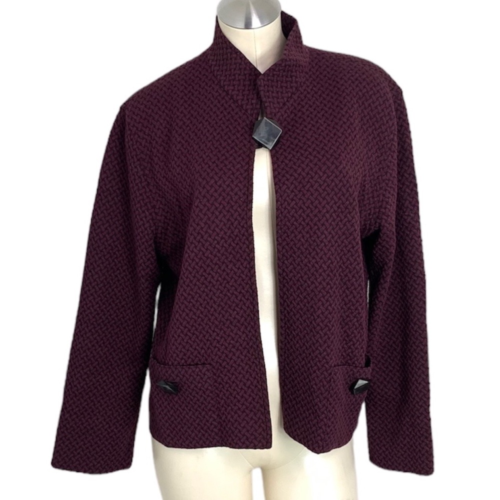 Caroline Rose Wool Jacket Coat Cardigan Size Medium